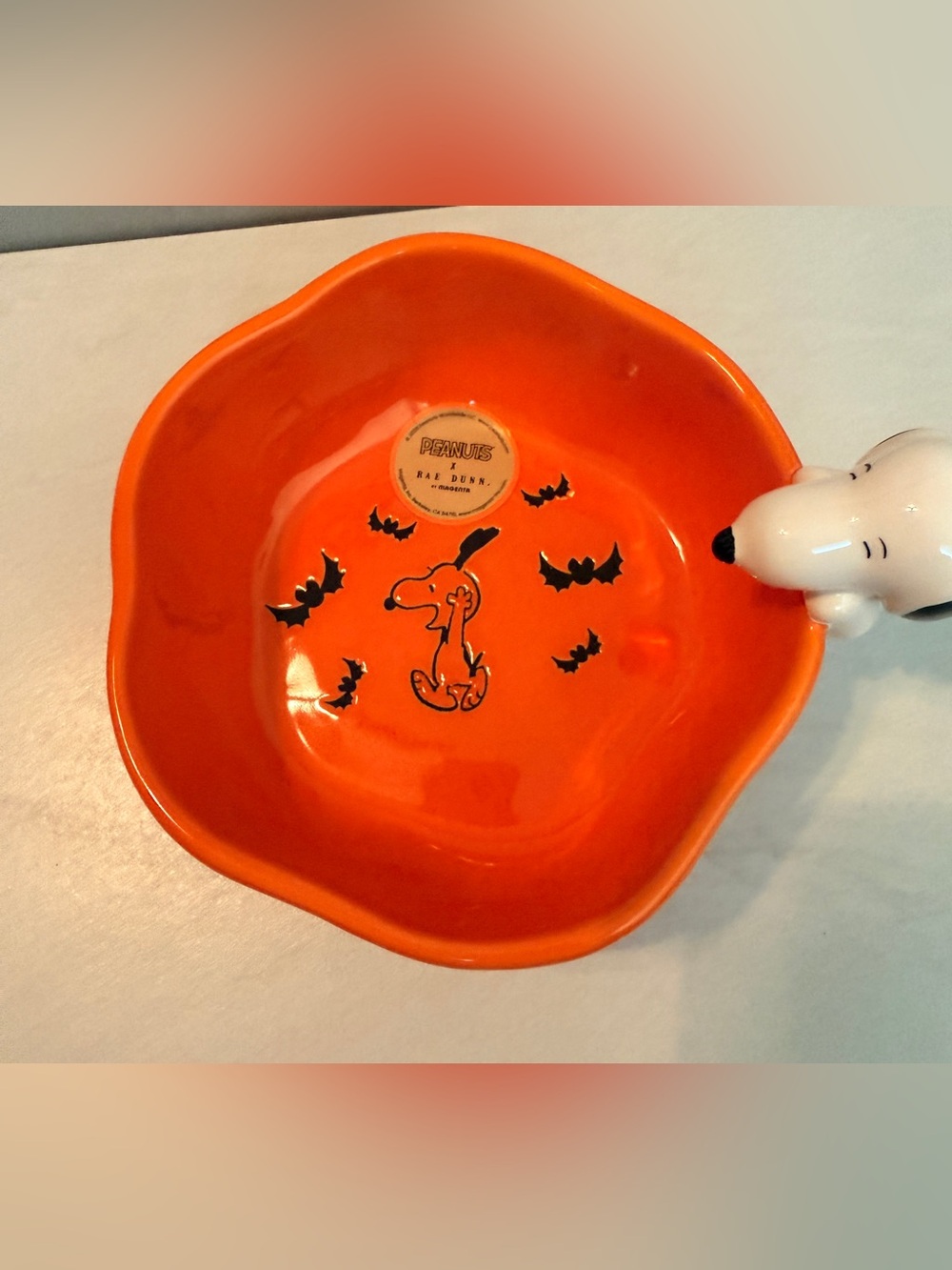 Peanuts Snoopy "Spooky Season” Rae Dunn Candy Bowl Dish 6 inch - Picture 3 of 8